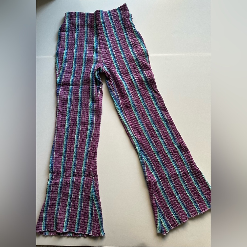Free People Fine Line Slim Pants Purple Size XS - Picture 4 of 7